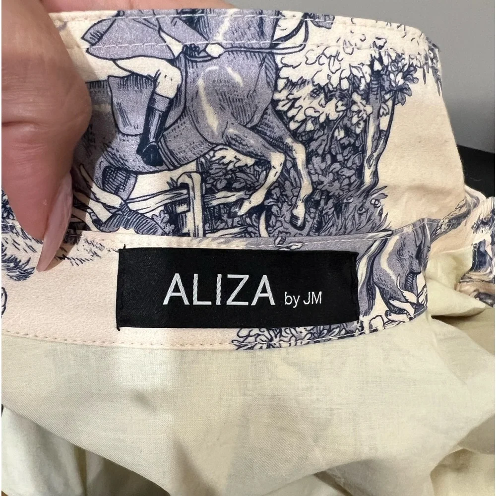RARE Aliza by JM button down collared paintings dress - Picture 7 of 7